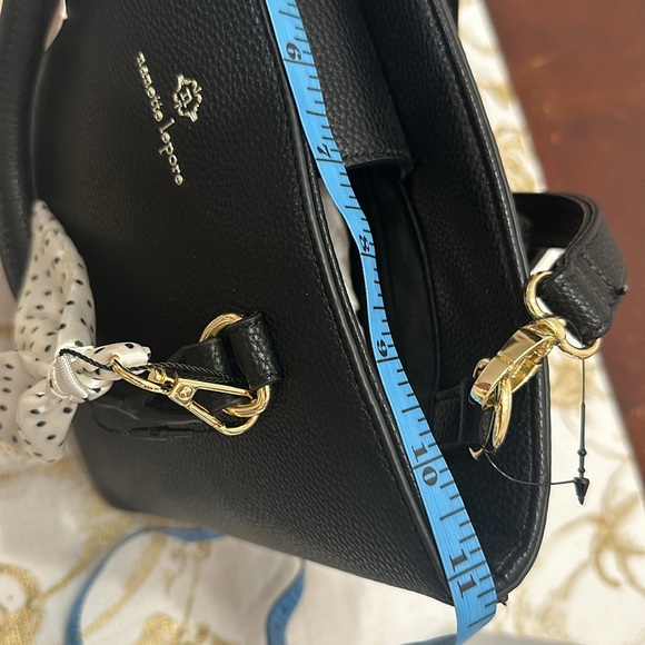 Nanette Lepore Vegan Leather Black crossbody Bag - Picture 12 of 13